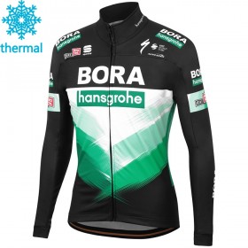 Maillot Cyclisme 2020 Bora-Hansgrohe Hiver Thermal Fleece N001